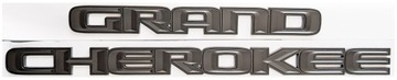 GRAND CHEROKEE emblemat logo czarny z obwódką czarny mat wys liter 25mm