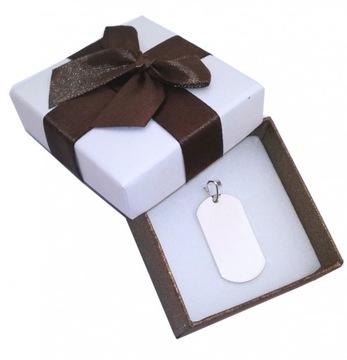 Подвесной жетон для собаки с гравировкой фотографий + КОРОБКА