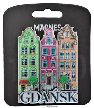 Magnes - I LOVE POLAND - GDAŃSK - kaieniczki - upominek, pamiątka