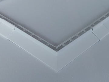 ПРОФИЛЬ для балкона, террасы - БЕЛАЯ КАПЕЛЬНАЯ КРЫШКА