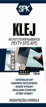 12X Клей для пенополистирола XPS EPS FOAM GLUE SPK GENERATION PROFESSIONAL 750 мл