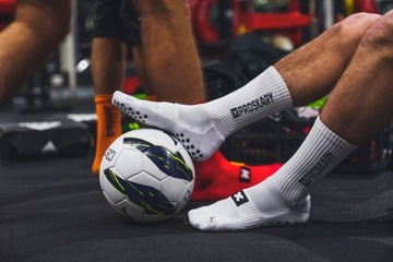 НОСКИ ФУТБОЛЬНЫЕ ПРОТИВСКОЛЬЗЯЩИЕ, БЕЛЫЕ PROSKARY COMFORT SENIOR