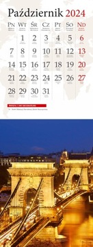 ОТКРЫТКА-КАЛЕНДАРЬ ПУТЕШЕСТВИЕ 12,5 Х 33 СМ 2024 ГОДА