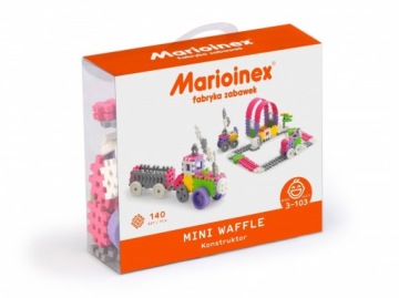 Sada stavebních kostek Stavebnice pro Děti Waffle Mini 140 Kusů 3+