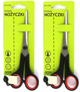 Nożyczki biurowe Grand Soft 17.5cm czarny x2
