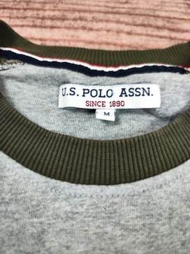 BLUZA U.S POLO ASSN MĘSKA SZARA CREWNECK CASUAL r. M