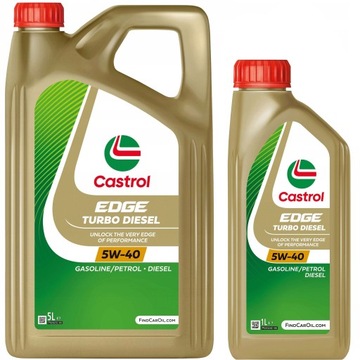 Olej Castrol Edge 5W-40 PC Turbo Diesel 5L + 1L