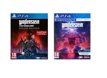 PS4 ZESTAW WOLFENSTEIN YOUNGBLOOD & CYBERPILOT