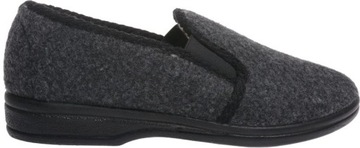 CIEPŁE KAPCIE BAMBOSZE WEŁNIANE OCIEPLANE grafit 43