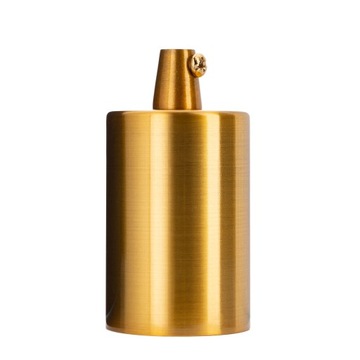 Oprawka aluminiowa E27 złota oprawa walec