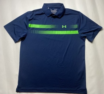 Under Armour ORYGINALNE granatowe SPORTOWE POLO rozmiar XL