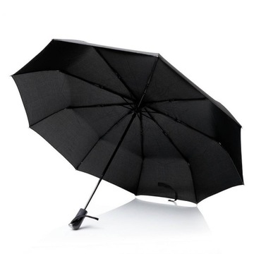 Czarny Parasol Automatyczny z Pokrowcem Tiross