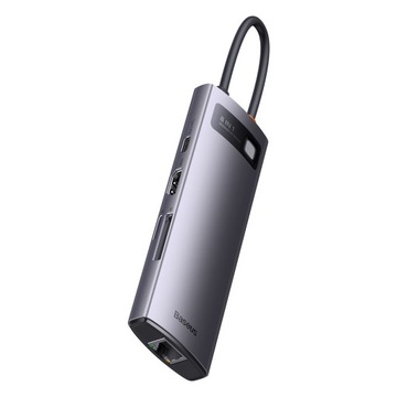Адаптер BASEUS HUB 8in1 Type C на 3x USB3.0/PD/HDMI 4K 60Гц