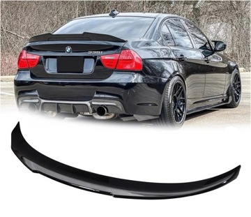 Spoiler na klapę PSM BMW 3 E90 z ABSu czarny połysk lotka klapy Ducktail