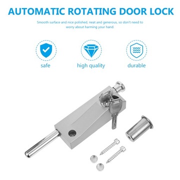 Wtyczka bramy metalowy zatrzaskowy zamek drzwiowy