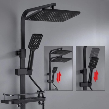 ЧЕРНЫЙ ДУШЕВОЙ НАБОР С ТЕРМОСТАТОМ