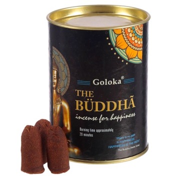 Kadzidełka stożkowe backflow Goloka Budda 24 szt