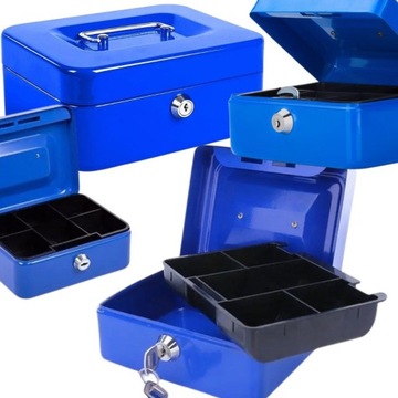 KASETKA METALOWA NA SKARBY DOMOWY SEJF