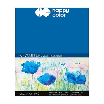 BLOK ARTYSTYCZNY DO AKWARELI A5 10k 250g - Happy