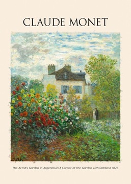 MONET OGRÓD ARTYSTY plakat A2 59,4x42cm #415