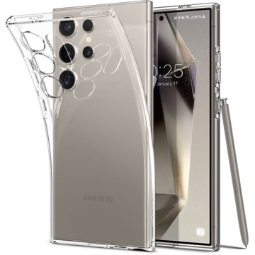 SPIGEN ELASTYCZNE CIENKIE ETUI CASE COVER TPU DO GALAXY S24 ULTRA - CLEAR