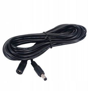PRZEDŁUŻACZ ZASILACZA DC 2,1/5,5mm KABEL 1m