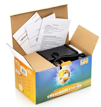 8786D ПАЯЛЬНАЯ СТАНЦИЯ 750 Вт, 2 светодиода, 4 насадки для горячего воздуха SLP, 60 Вт, паяльное жало