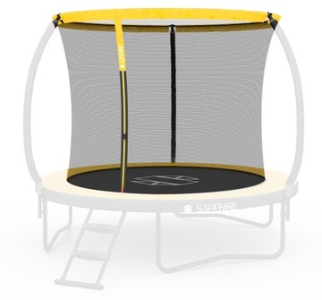 SIATKA DO TRAMPOLINY 8FT 244-252cm na 3 słupki WEWNĘTRZNA