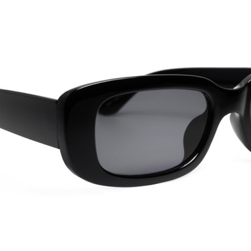 ЧЕРНЫЕ СОЛНЦЕЗАЩИТНЫЕ ОЧКИ МОДНЫЕ ПРЯМОУГОЛЬНЫЕ ОЧКИ ФИЛЬТР UV400