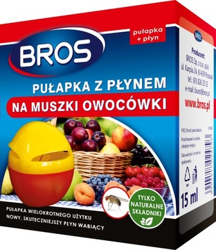 BROS PUŁAPKA na MUSZKI OWOCÓWKI z PŁYNEM