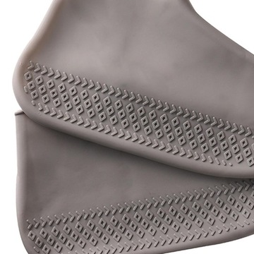 Водонепроницаемые силиконовые бахилы для кемпинга, складные противоскользящие силиконовые серые M