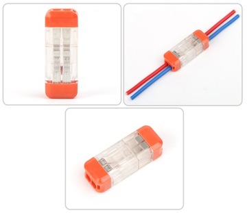 10 ШТ. БЫСТРОРАЗЪЕМНЫЙ СОЕДИНИТЕЛЬ ДЛЯ ПРОВОДА, КАБЕЛЯ, 2x2