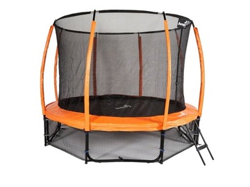 TRAMPOLINA OGRODOWA 12ft 374cm pomarańczowa GRATIS