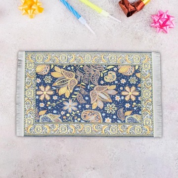 Dywan do domku dla lalek w skali 1/12 Mini prostokątna mata podłogowa 16x9,7 cm Zabawka do odgrywania ról