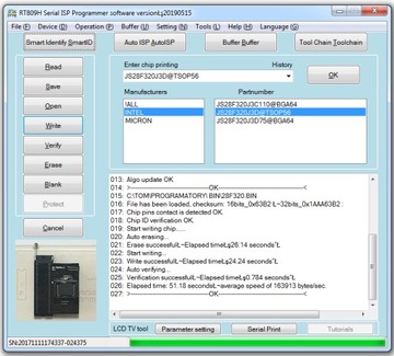 Адаптер TSOP56-->PDIP48+10 для RT809H (ZIF)