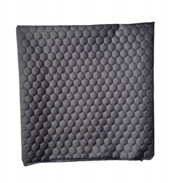 Poszewka Pikowana ogrodowa PLASTRY 30x30 SZARY