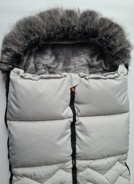 СЕРЕБРЯНЫЙ зимний спальный мешок для коляски, санок, автокресла