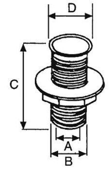 ПАССАЖ 22,7Х62 ММ БЕЛЫЙ ПВХ
