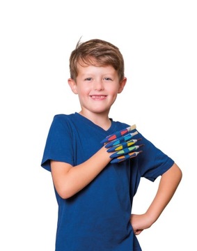 Кисти Griffix, плоские, круглые 6/12, ручка треугольная, 3 шт + ластик PELIKAN