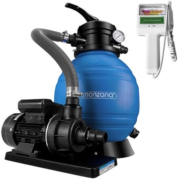 Pompa do basenu piaskowa filtr piaskowy + Tester Wody Basenowej 10200L/h