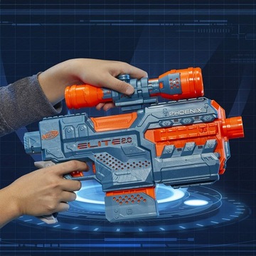 PISTOLET NERF ELITE 2.0 PHOENIX CS-6 AUTOMAT + CELOWNIK