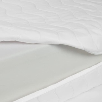 Наматрасник 160x200 толстый на молнии, стеганый по размеру