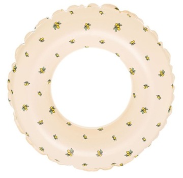 KOŁO DO PŁYWANIA Kółko Dmuchane Pastelowe Cytryny Wakacje Plażowe 75cm