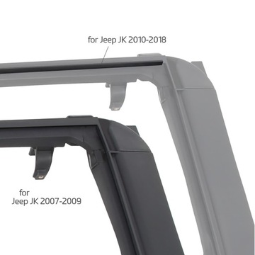 Пластиковая рамка на передние двери L Wrangler JK 4D