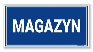 MAGAZYN - BHP duża Naklejka ODBLASKOWA