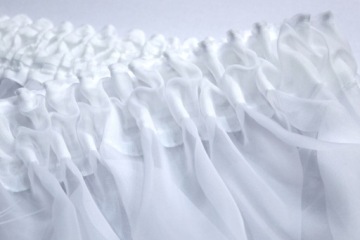 ГОТОВАЯ ШТОРА 600х250 ВУАЛЬ БЕЛАЯ ШТОРА С Лягушками