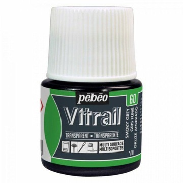 Farba witrażowa Pebeo Vitrail - 60 Smoky Grey