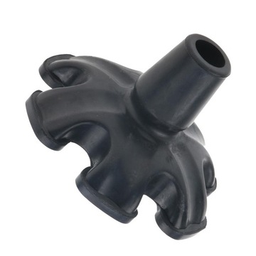 Самостоятельные 3/4 нескользящие трости с костылями, резиновый наконечник, черные