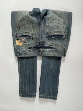 NEW LOOK spodnie boyfriend dzinsy jeans 38 dziury