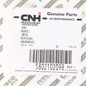 Прокладка клапана EGR Fiat Ducato OE 504341194